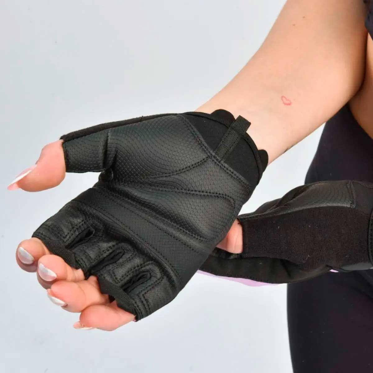 Guantes Para Pesas Mujer Blu Fit Bicolor-3