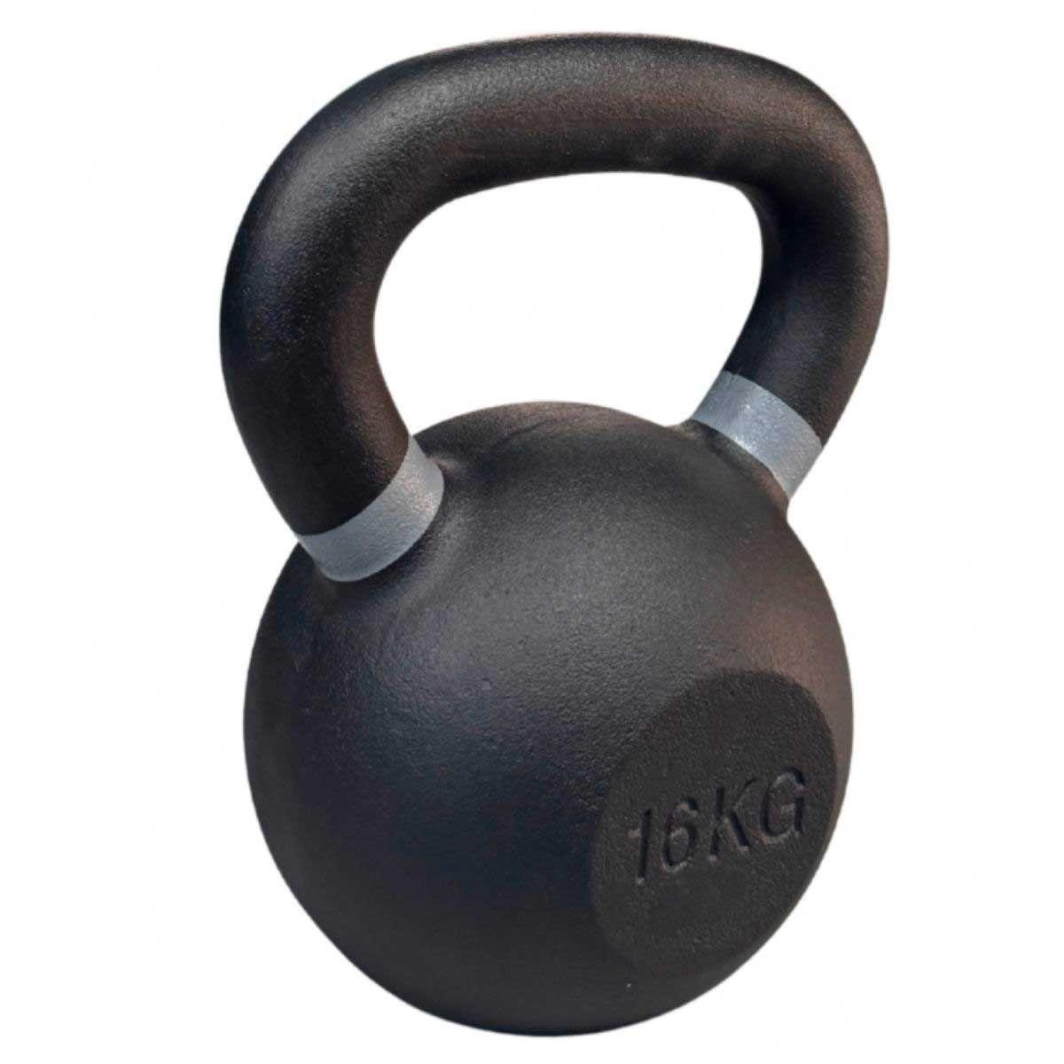 Kettlebell Blu Fit Pesa rusa hierro fundido 16kg Gris-2