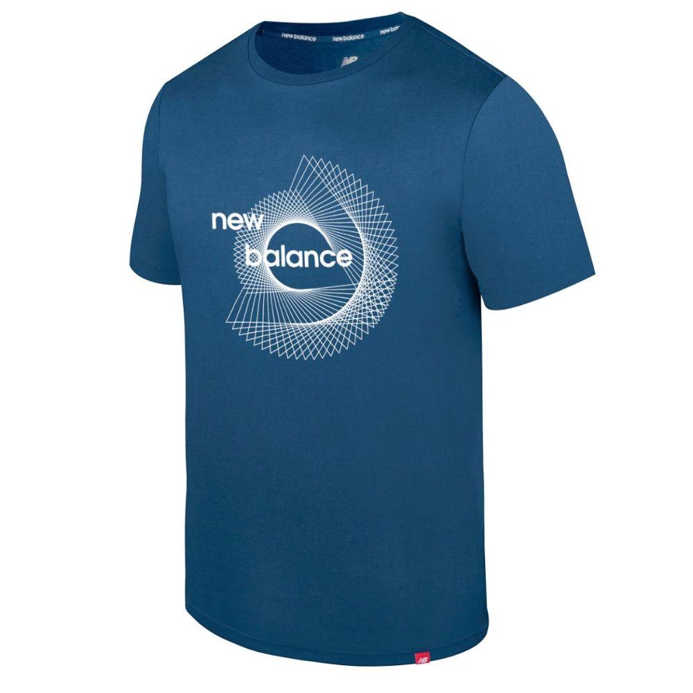 Polera Lifestyle Hombre New Balance Azul-0
