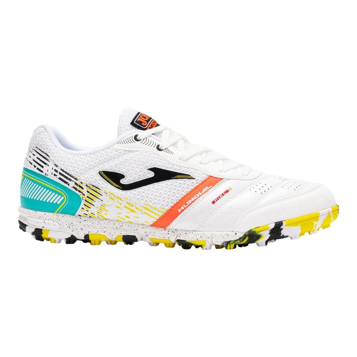 Zapatillas Futbolito Hombre Joma Mundial Turf Blanco-0