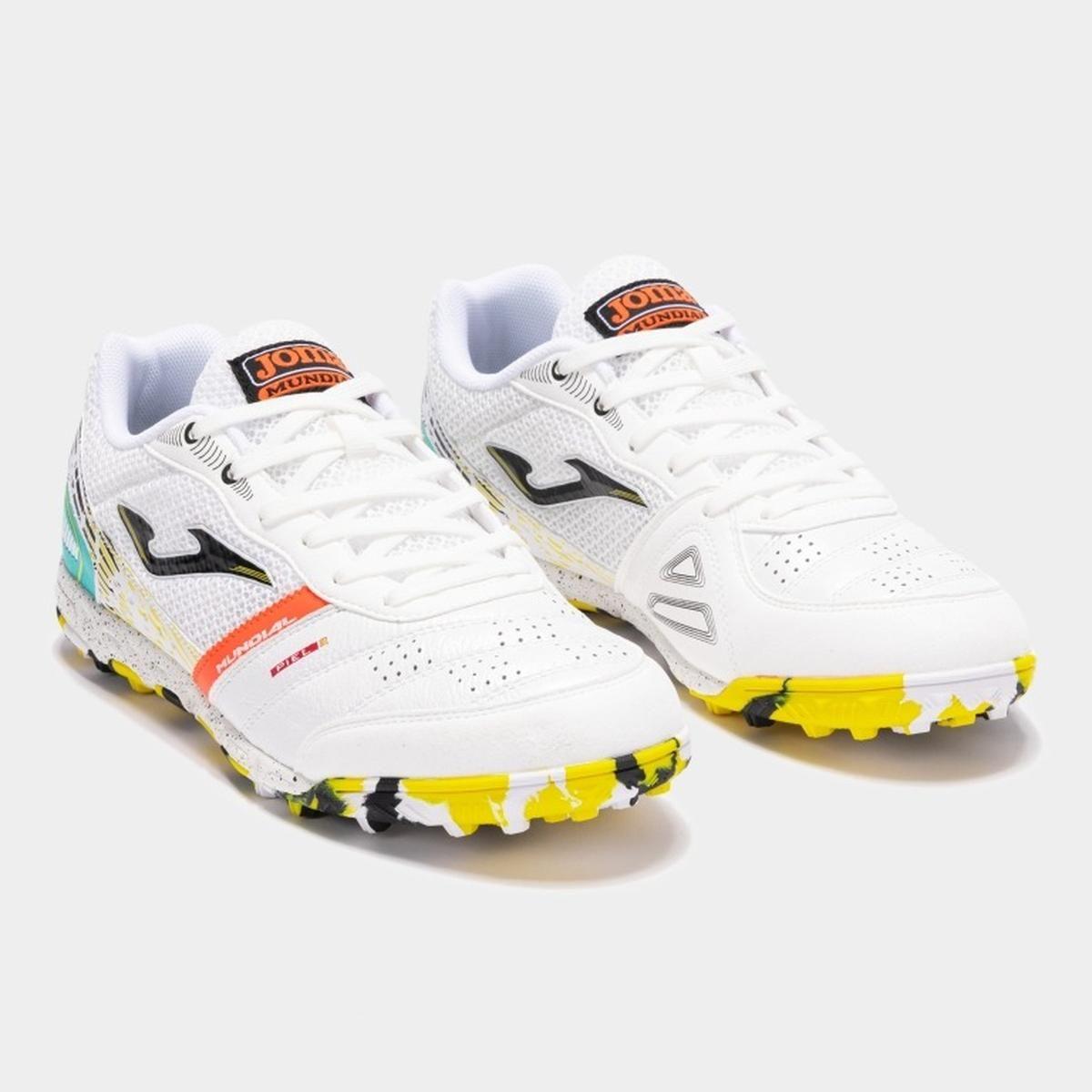 Zapatillas Futbolito Hombre Joma Mundial Turf Blanco-1