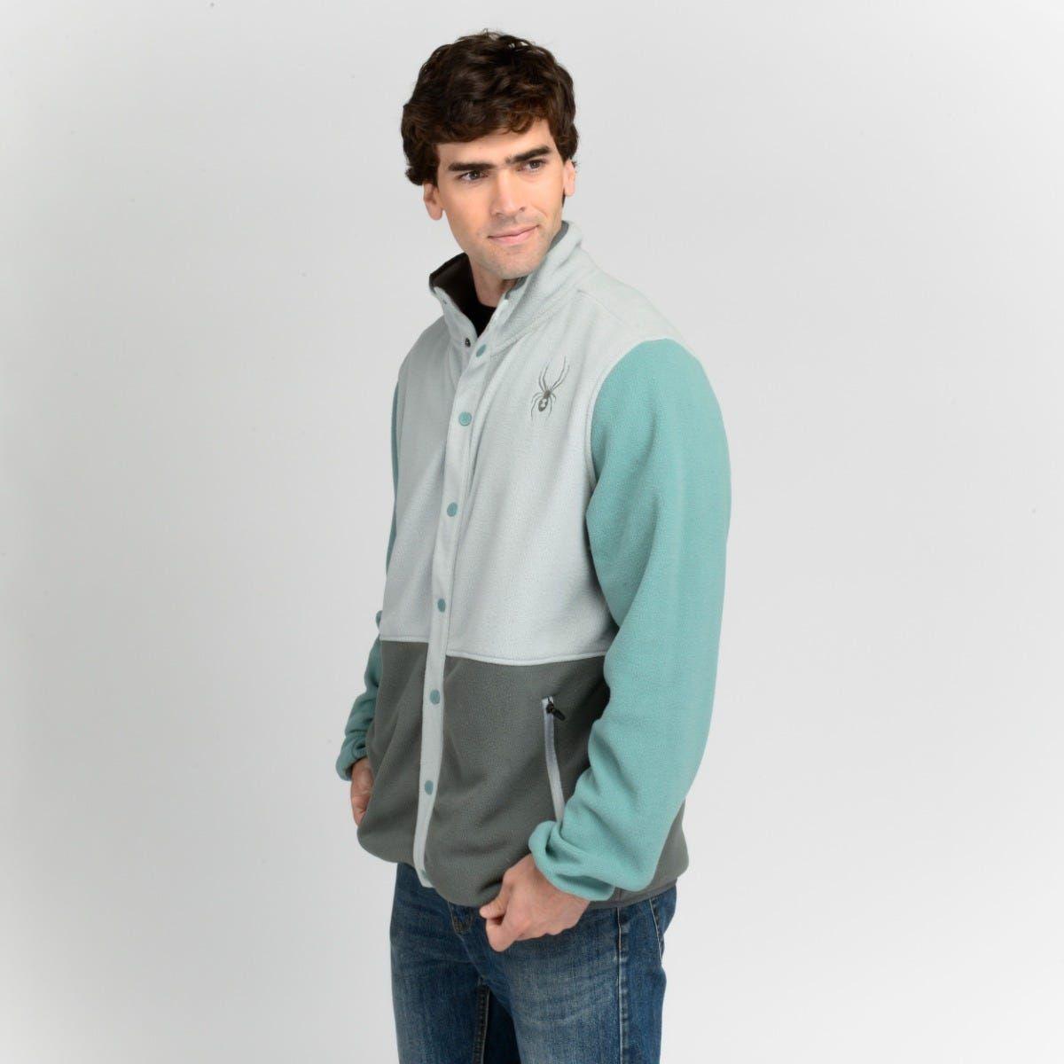Polerón Outdoor Hombre Spyder Fleece Jacket Gris-1