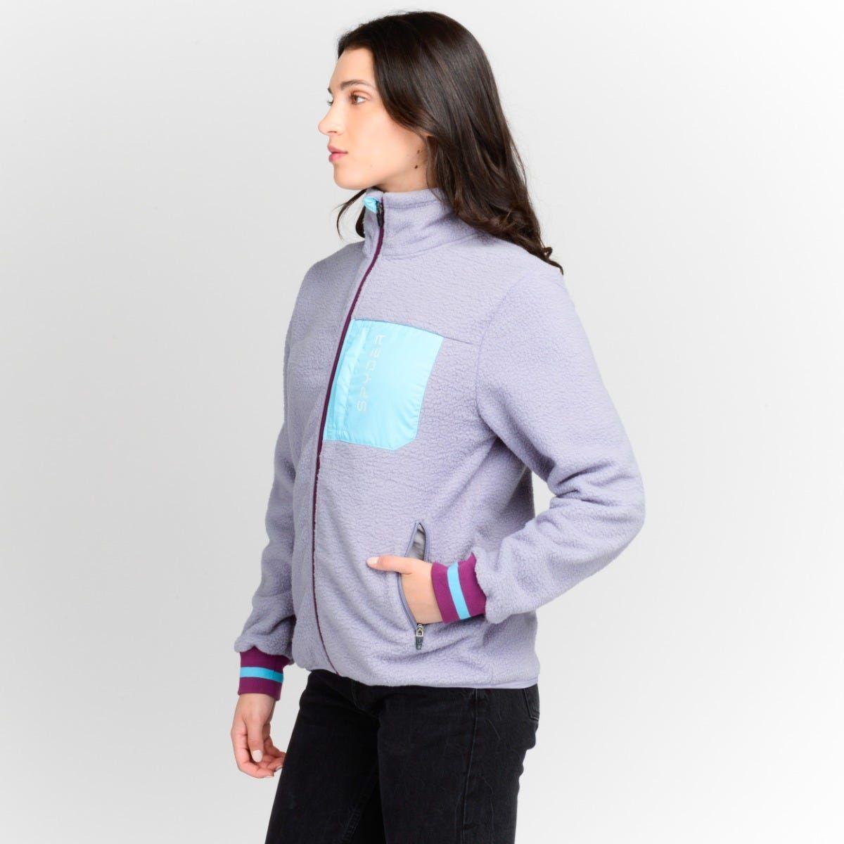 Polerón Polar Outdoor Mujer Full Zip Fleece Lila-1