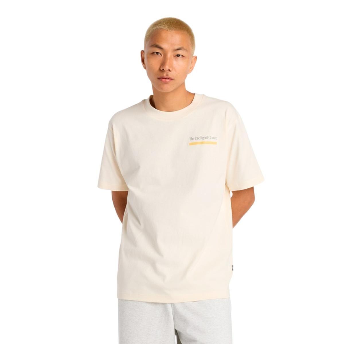 Polera Lifestyle Hombre New Balance Intelligent Choice Beige-0