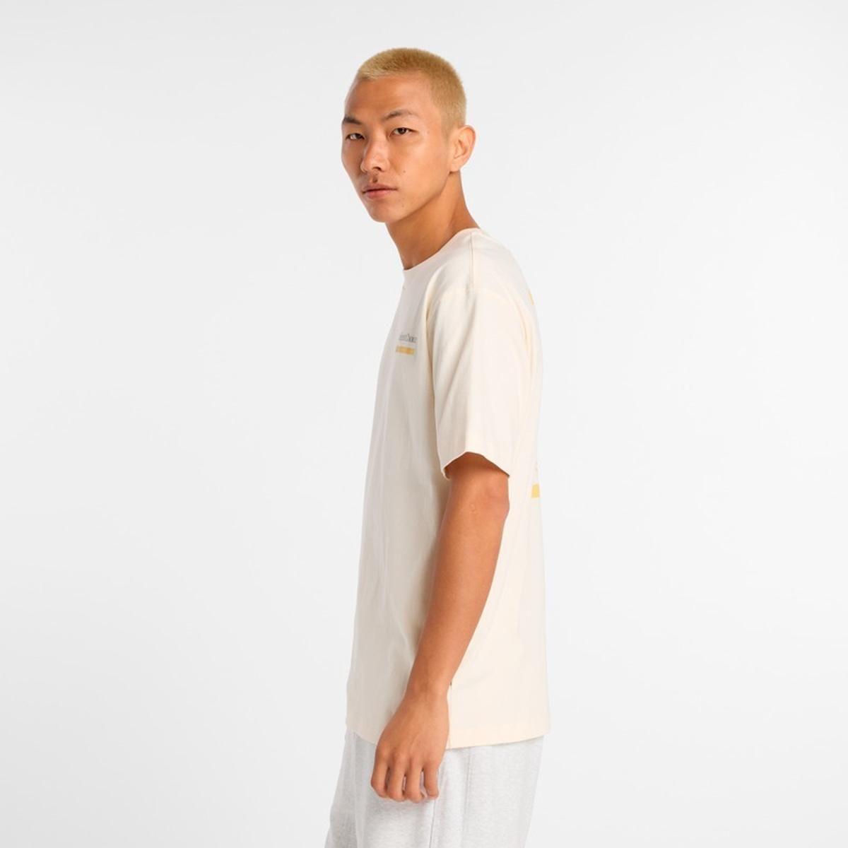 Polera Lifestyle Hombre New Balance Intelligent Choice Beige-4
