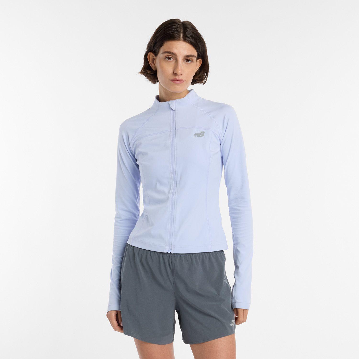 Polerón Running Mujer New Balance Harmony Fitted Celeste-0