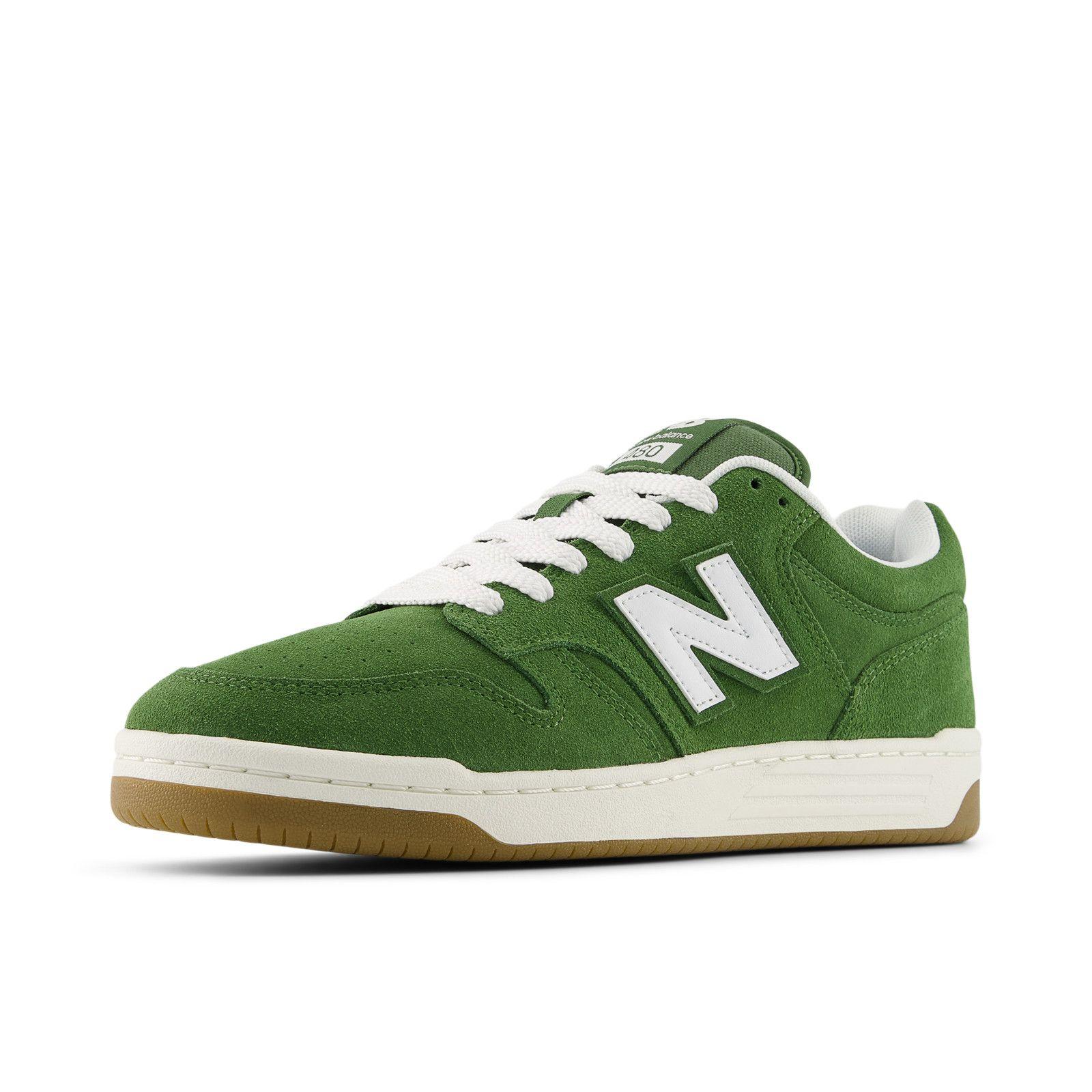 Zapatillas Urbanas Hombre New Balance 480 Verde/Blanco-4