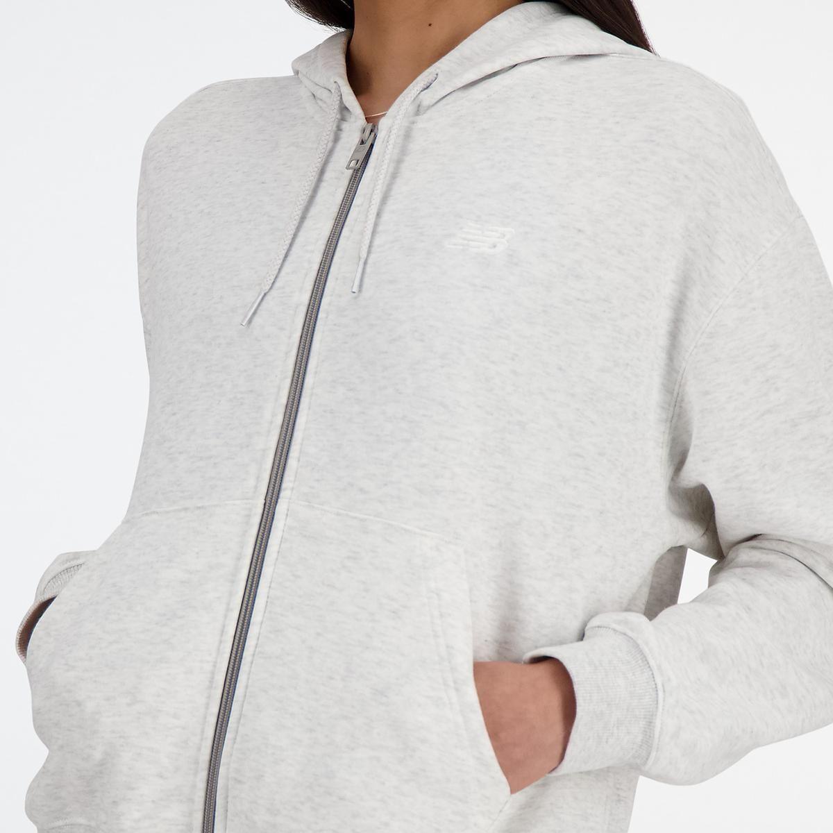 Poleron Lifestyle Mujer New Balance Sport Essentials Gris-3