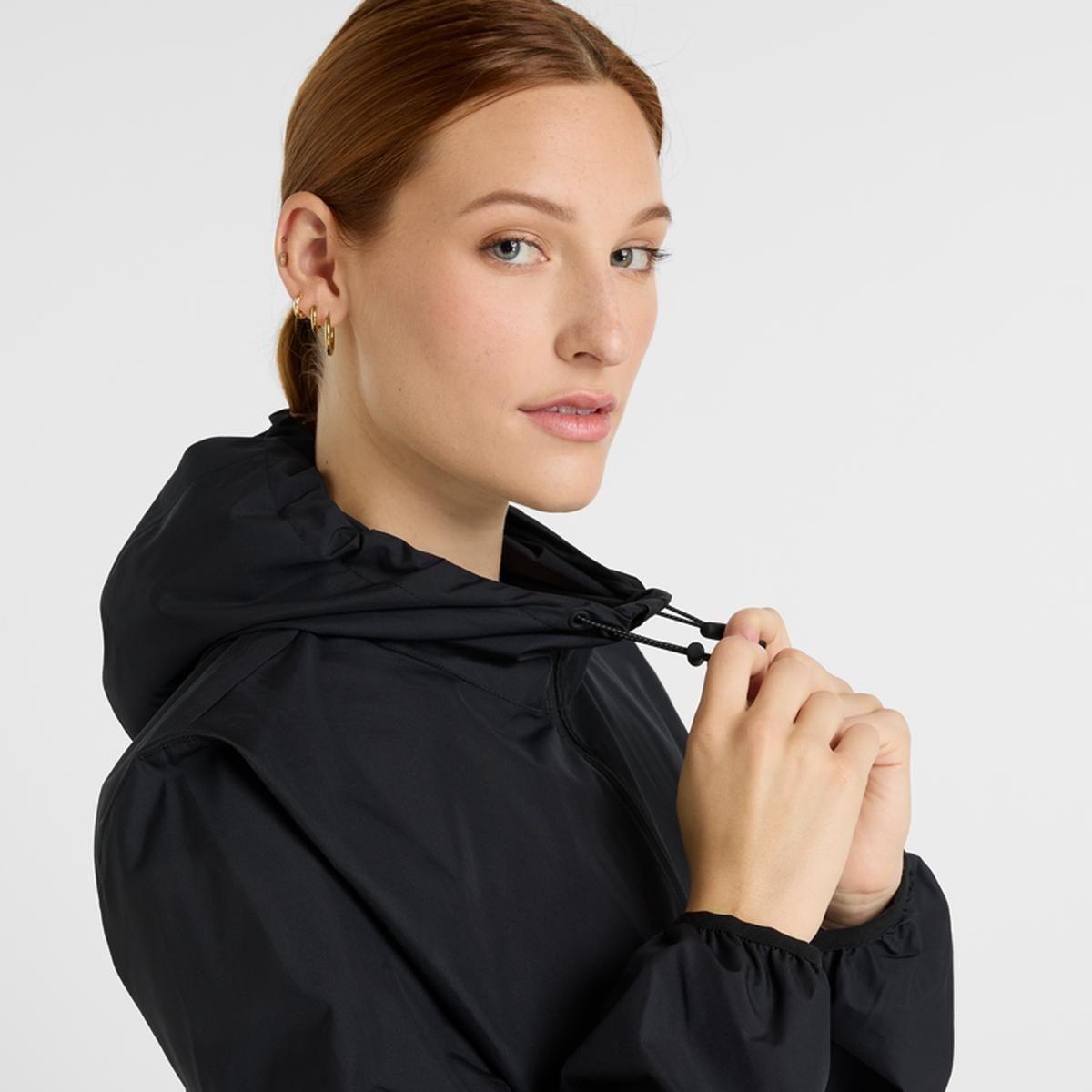 Cortavientos Running Mujer New Balance Hooded Negro-2