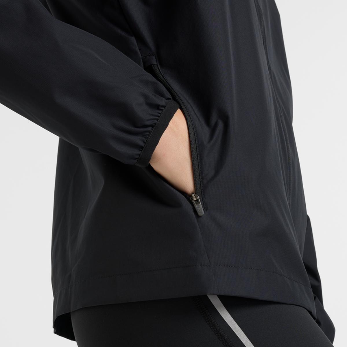 Cortavientos Running Mujer New Balance Hooded Negro-3