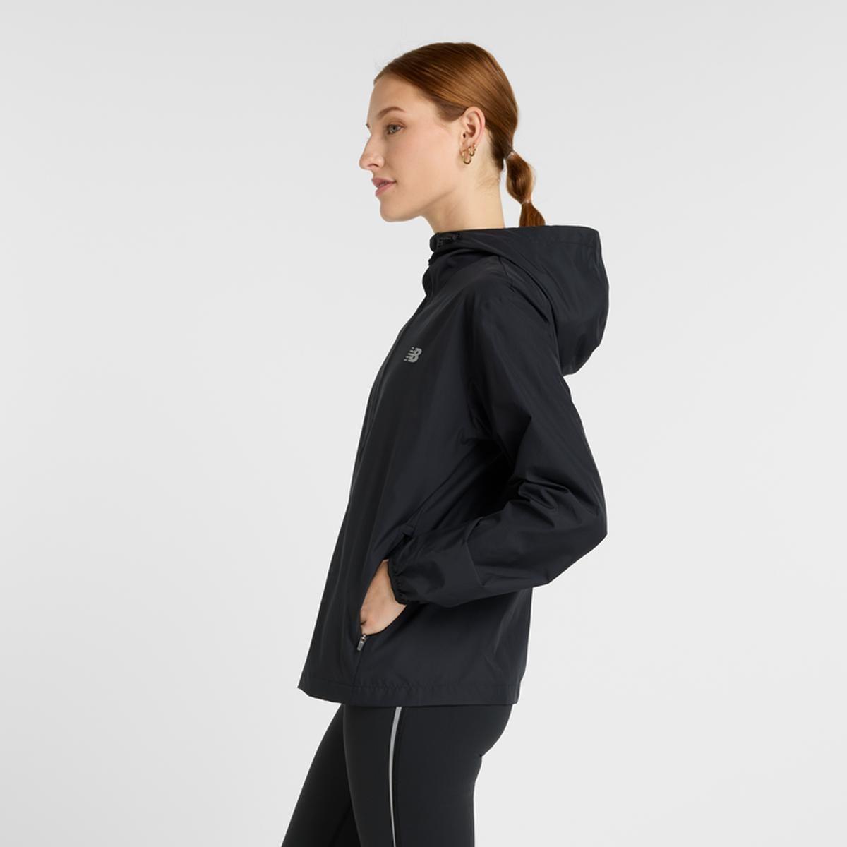 Cortavientos Running Mujer New Balance Hooded Negro-4