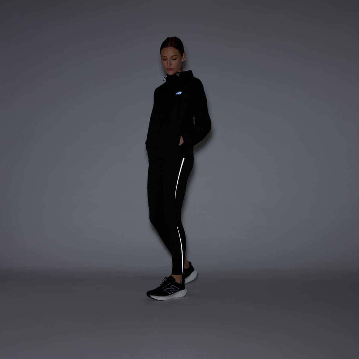 Cortavientos Running Mujer New Balance Hooded Negro-5