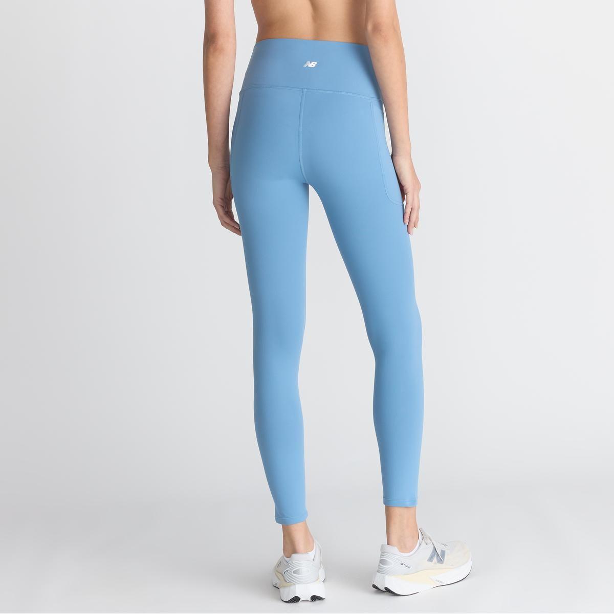 Calzas Mujer New Balance Harmony Pocket High Rise Celeste-1