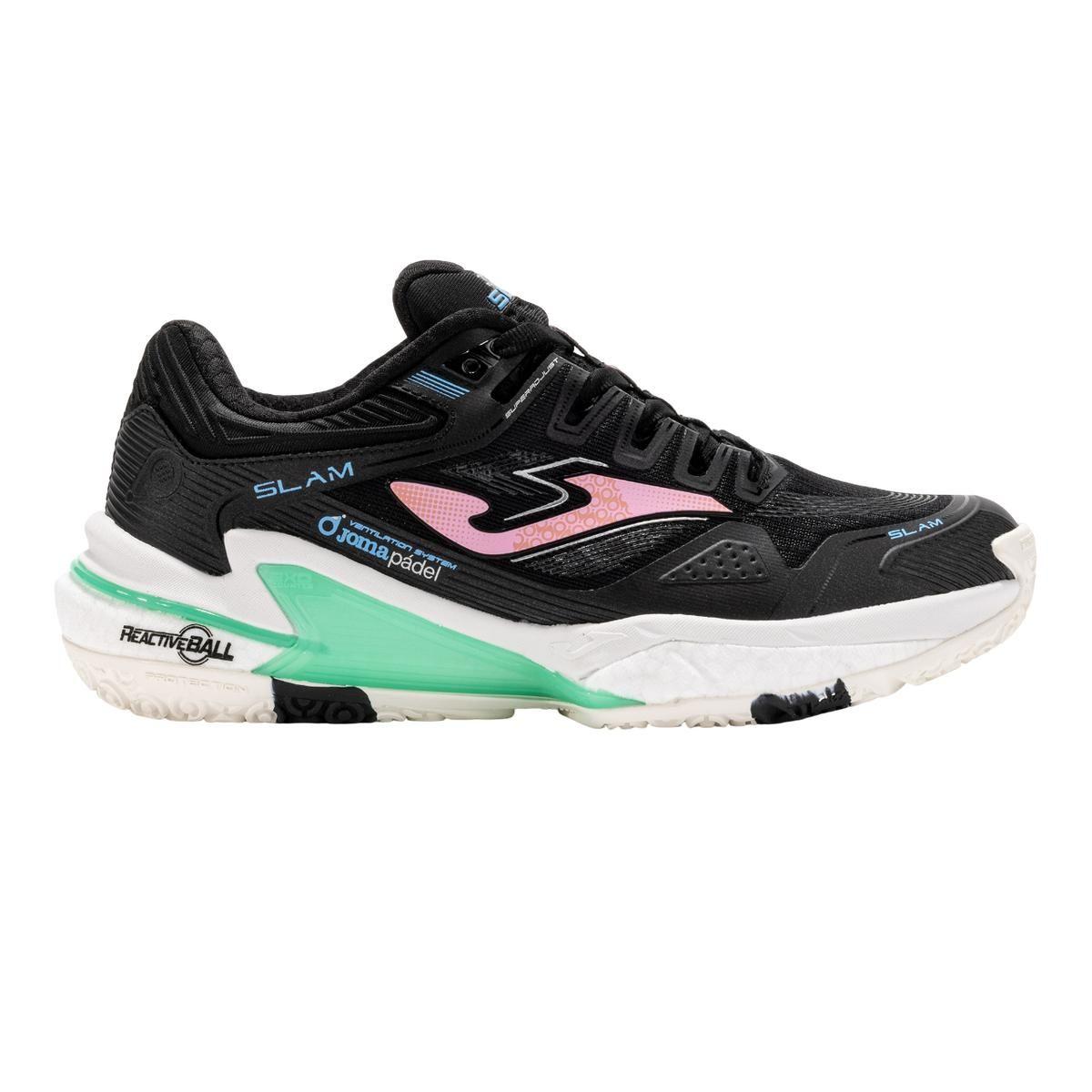 Zapatillas Pádel Mujer Joma Slam Negra-0