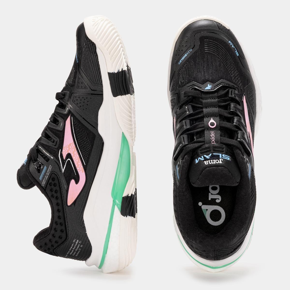 Zapatillas Pádel Mujer Joma Slam Negra-3