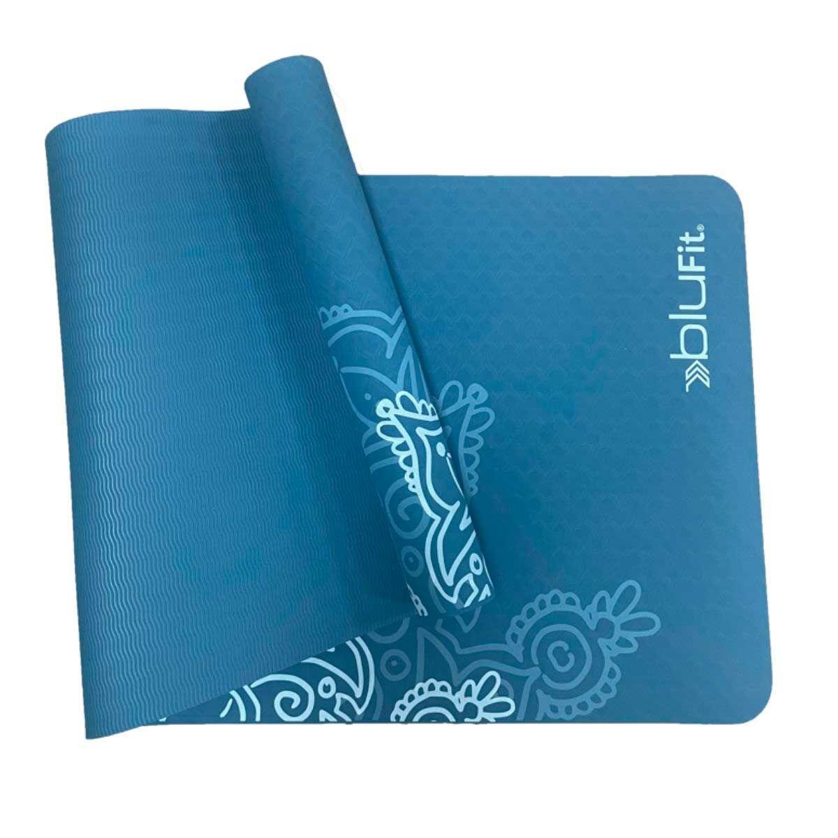 Mat yoga Blu Fit TPE 4mm azul-3