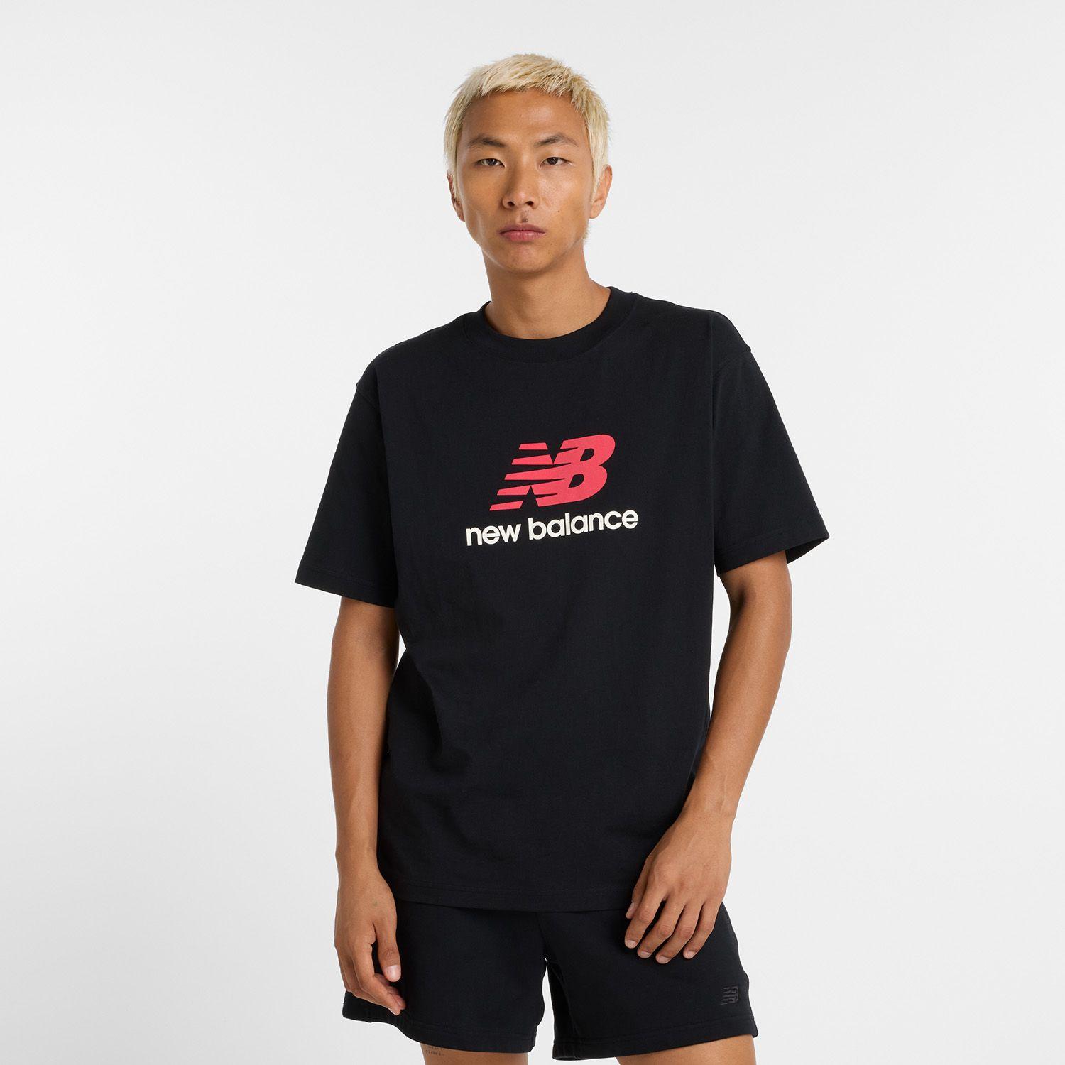 Polera Lifestyle Hombre New Balance Athletics Logo Negra-2