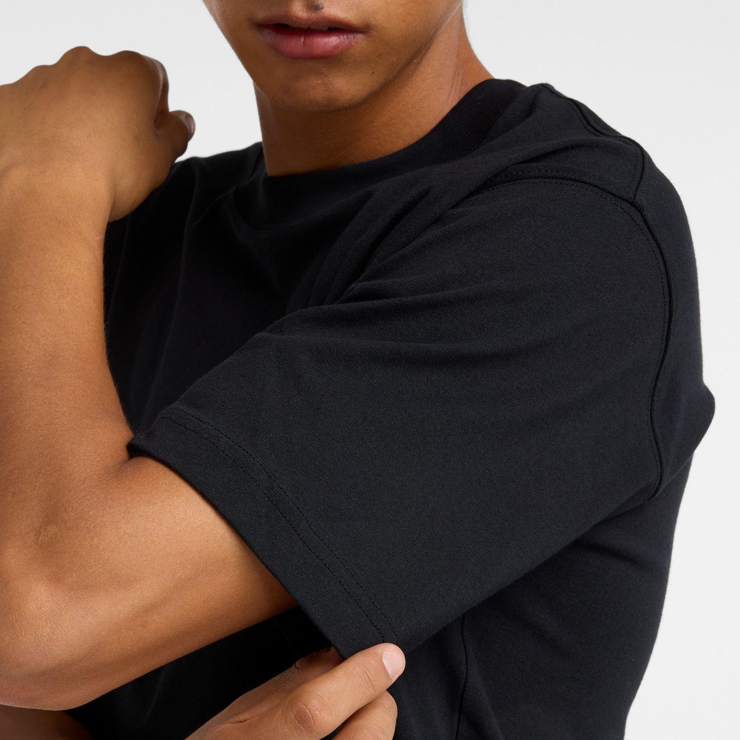 Polera Lifestyle Hombre New Balance Athletics Logo Negra-6