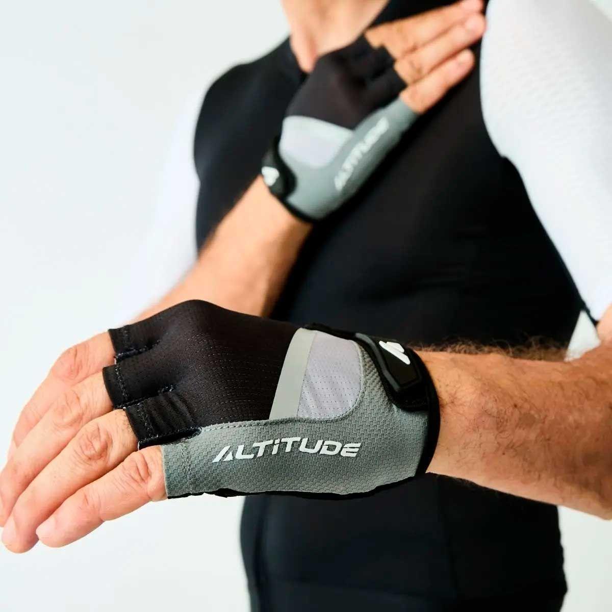 Guante ciclismo Hombre Altitude MTB Short finger negro-4