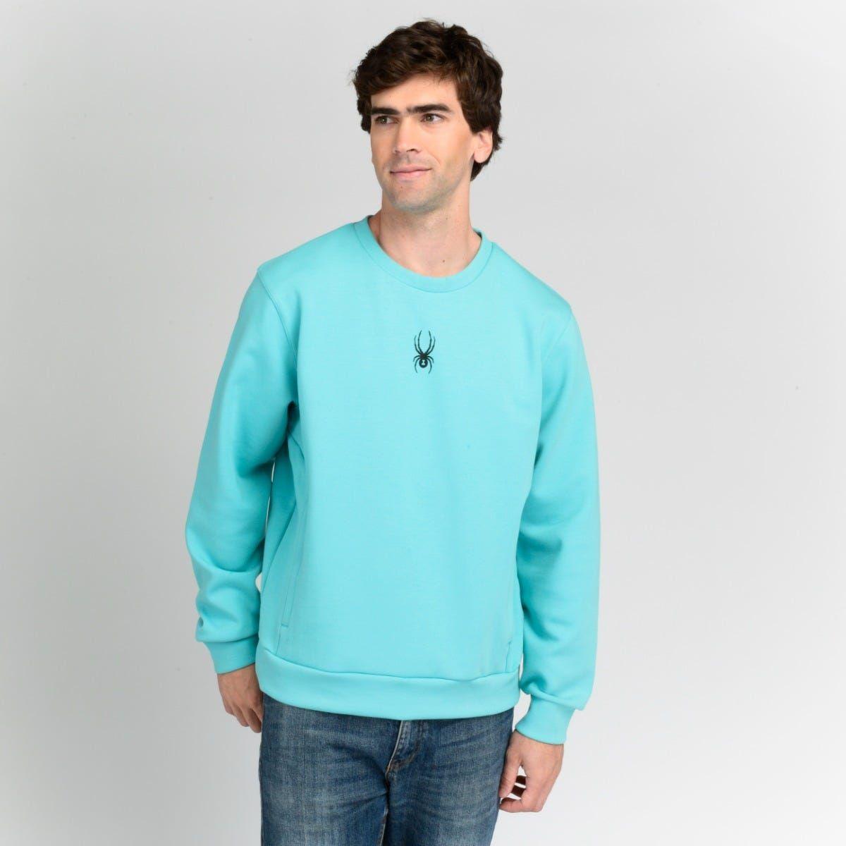 Polerón Lifestyle Hombre Spyder Crew Freestyle Verde-0