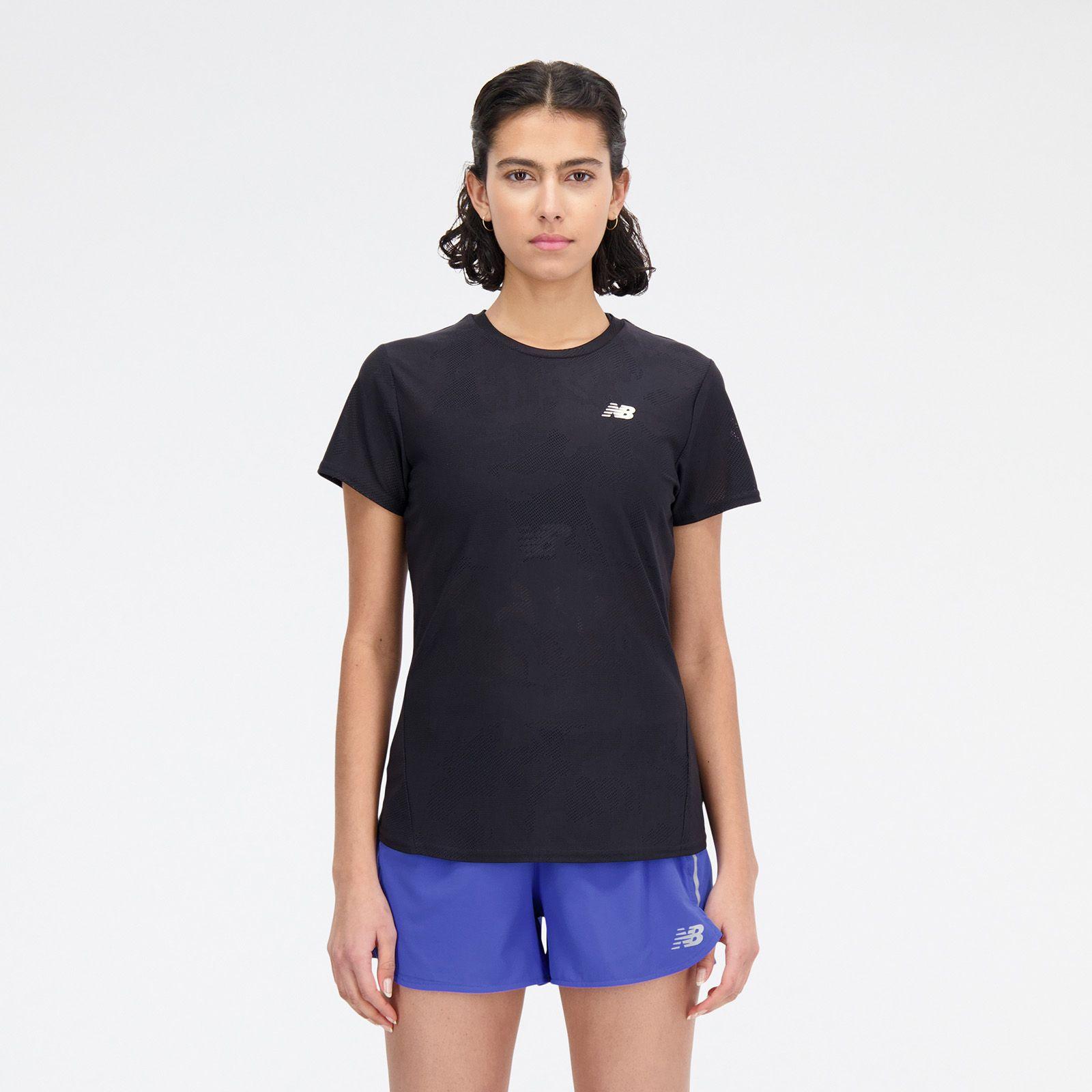Polera Running Mujer New Balance Q Speed ​​J WT33281BK Negra-0