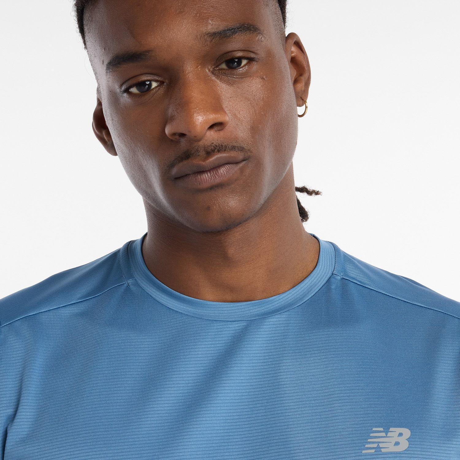 Polera Running Hombre New Balance Sport Essentials Azul-2