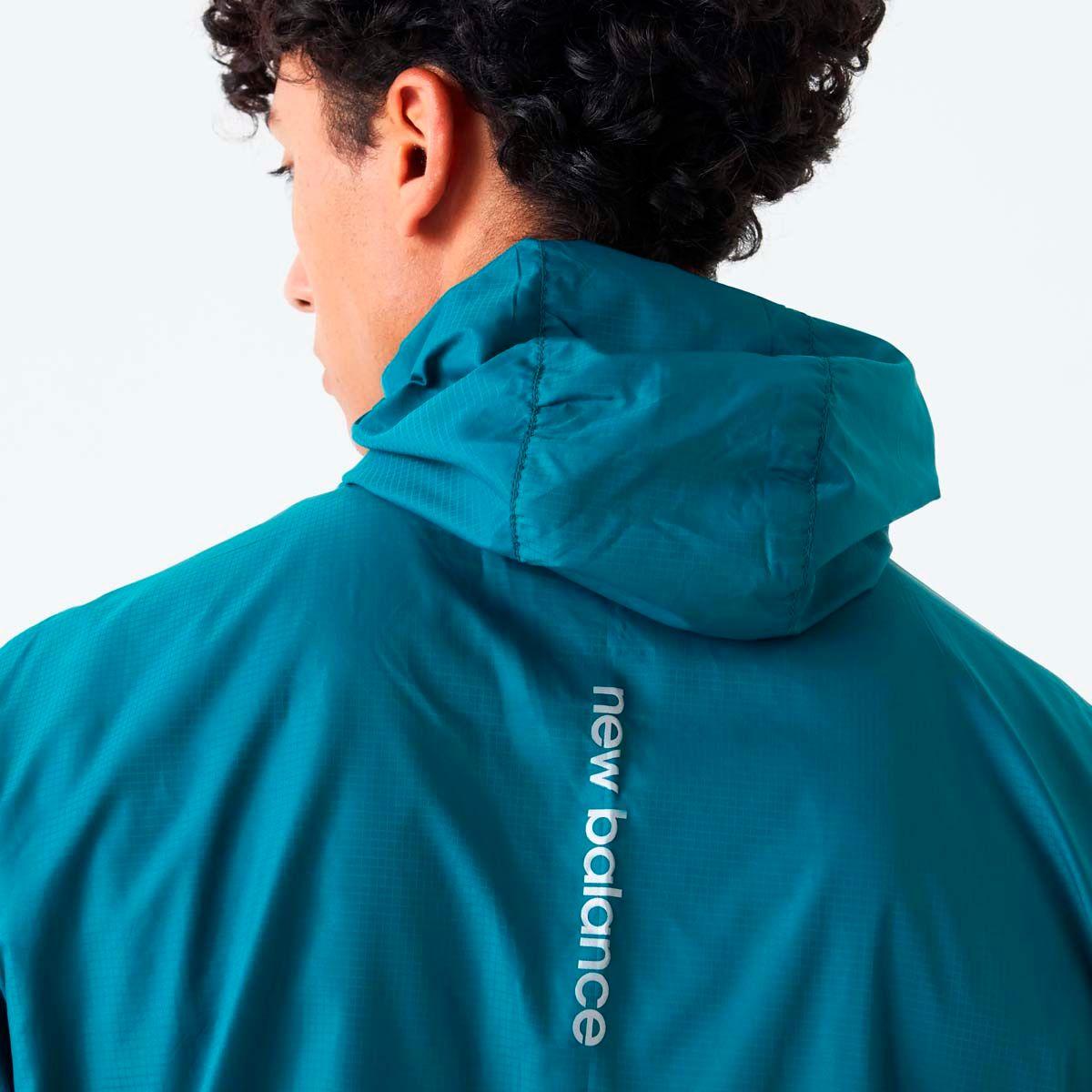 Cortavientos Running Hombre New Balance Packable Verde-3