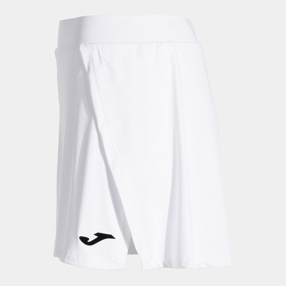 Falda Tenis Mujer Joma Torneo Blanca-3