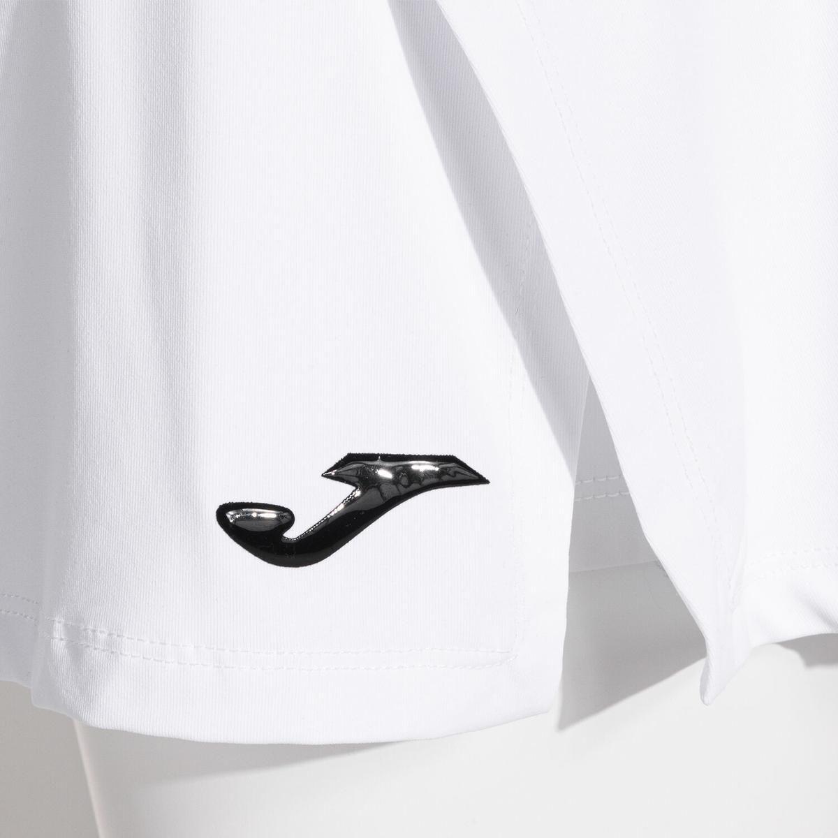 Falda Tenis Mujer Joma Torneo Blanca-4