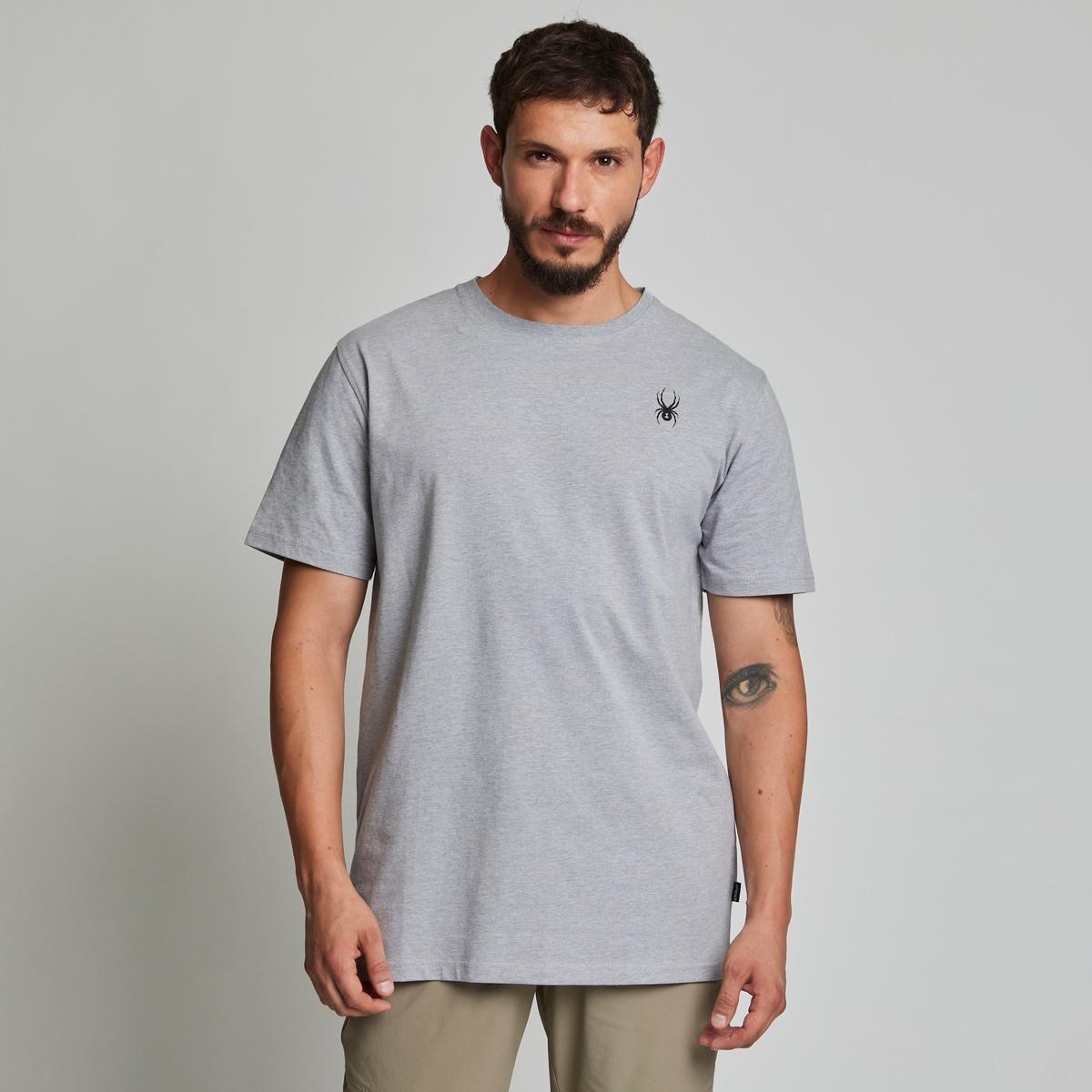 Polera Lifestyle Hombre Spyder Gris-1