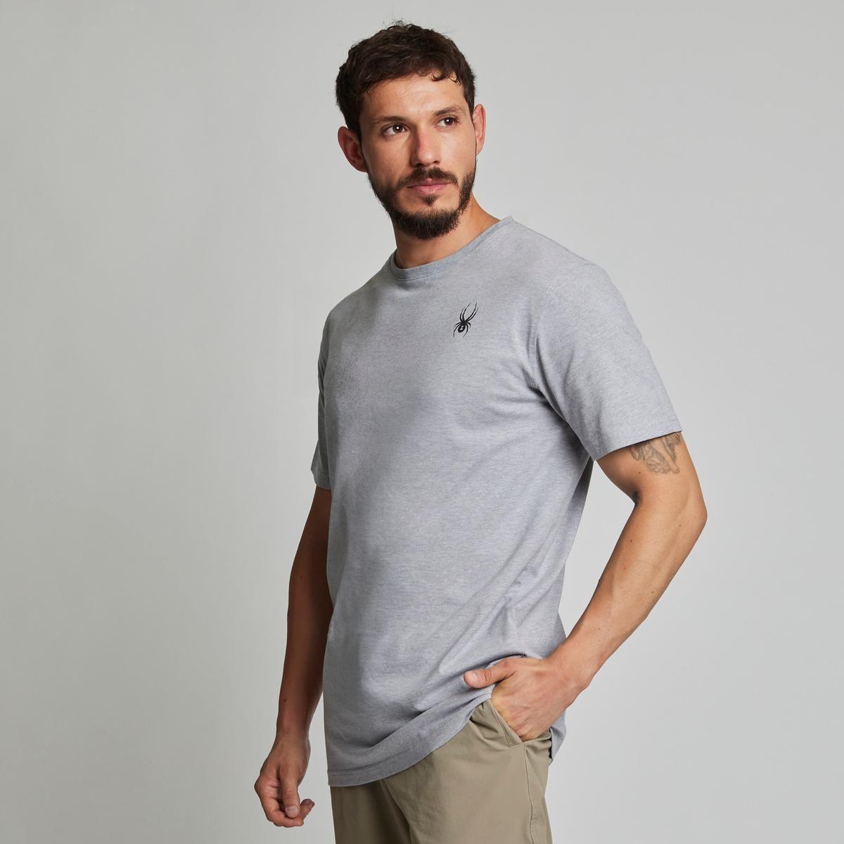 Polera Lifestyle Hombre Spyder Gris-2