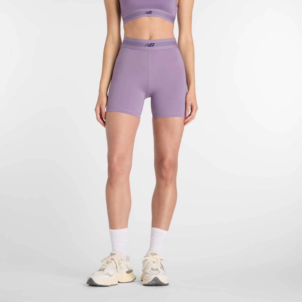 Calza Corta Running Mujer New Balance AC Fitted Short 5-0
