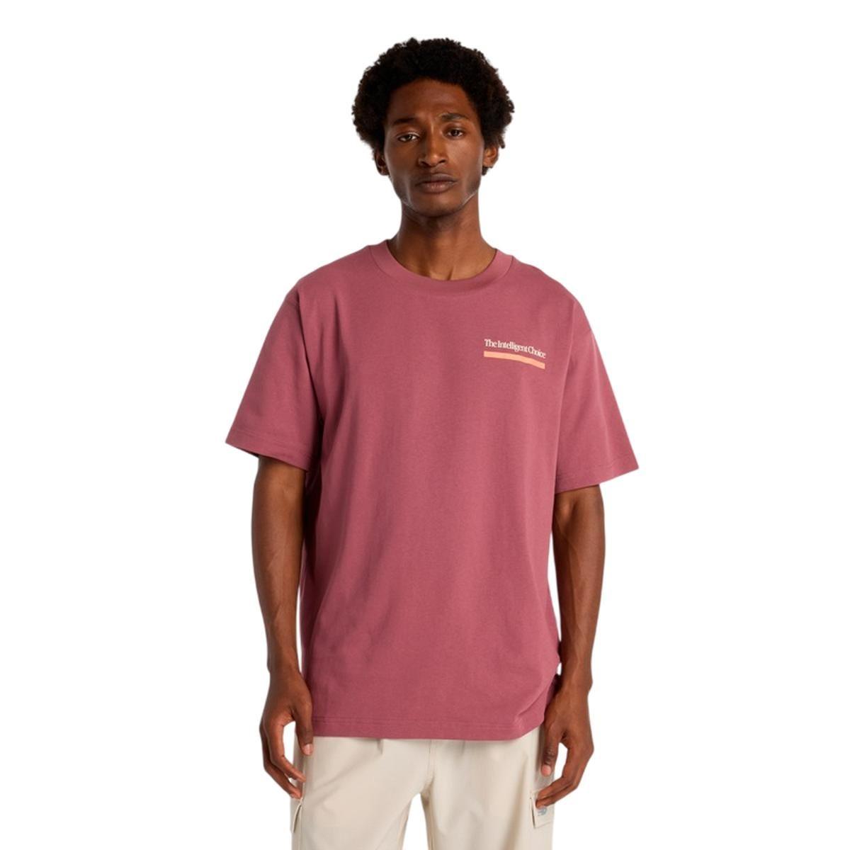 Polera Lifestyle Hombre New Balance Burdeo-0