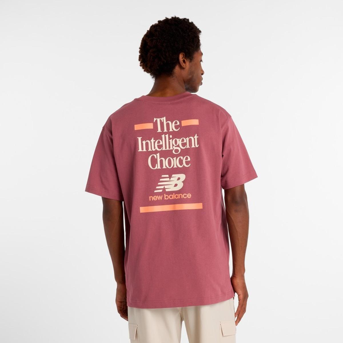 Polera Lifestyle Hombre New Balance Burdeo-1