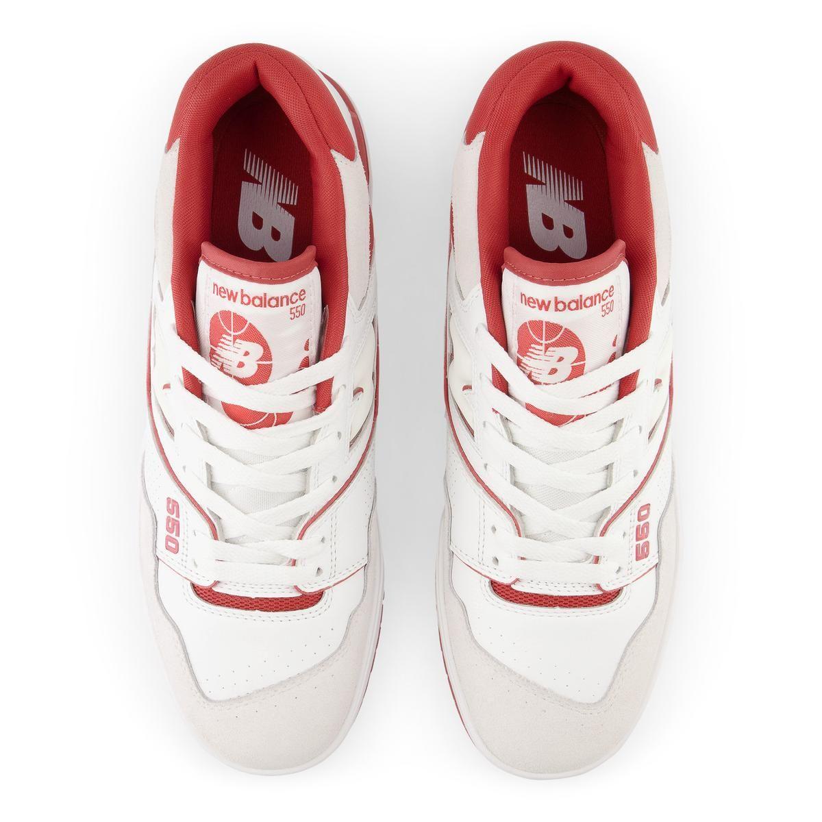 Zapatillas Urbanas Hombre New Balance 550 Blanca/Roja-2