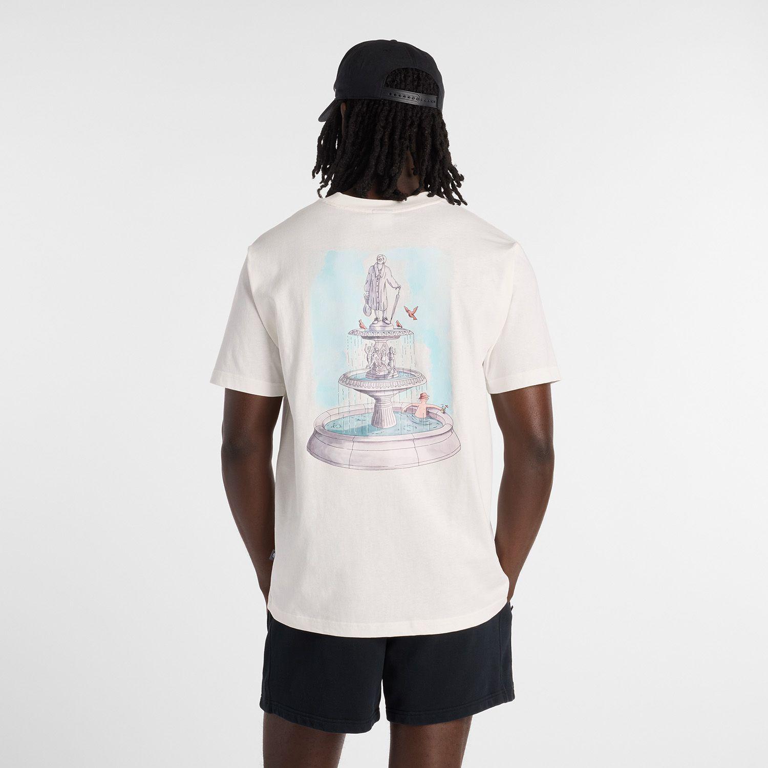 Polera Lifestyle Hombre New Balance Fountain Blanca-3