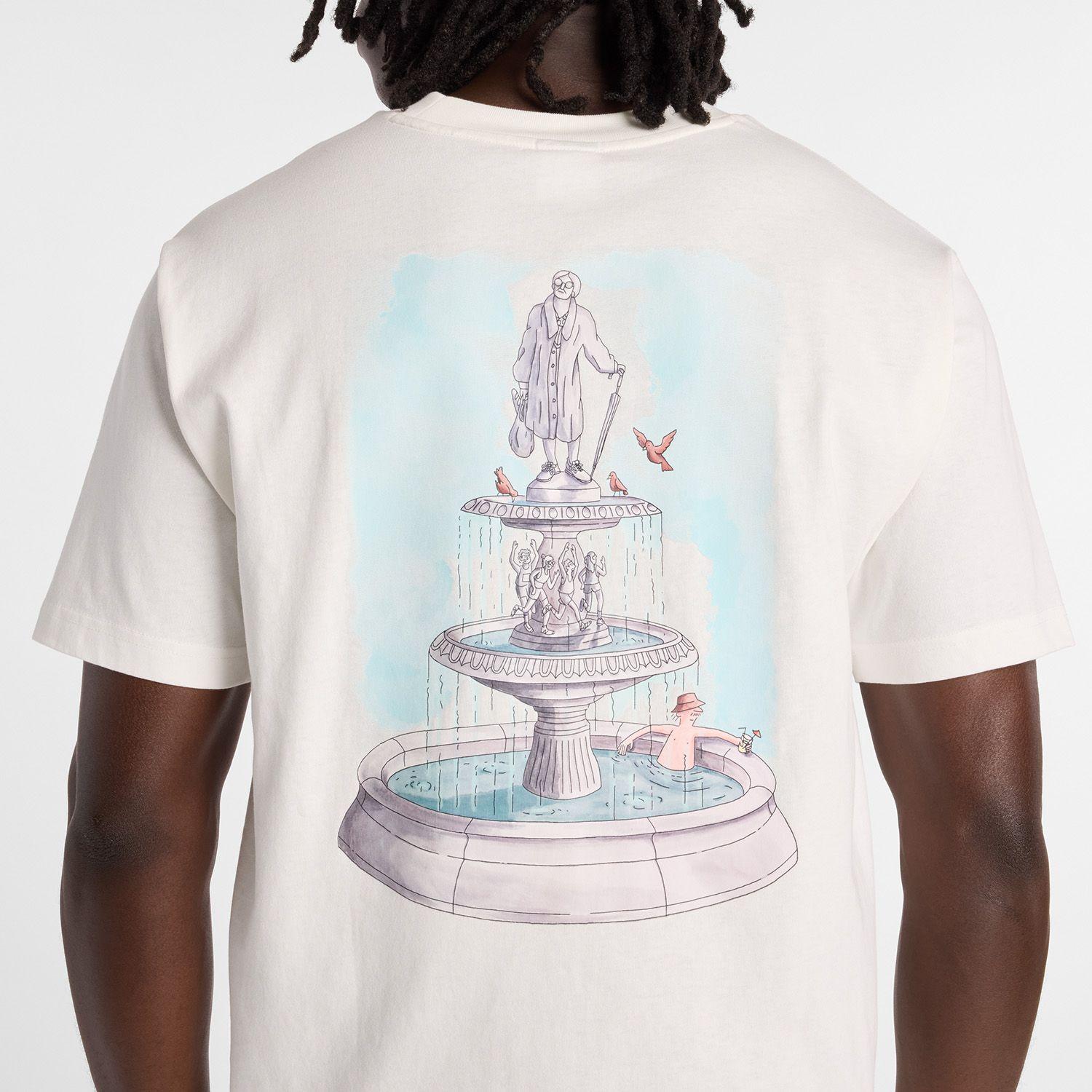 Polera Lifestyle Hombre New Balance Fountain Blanca-5