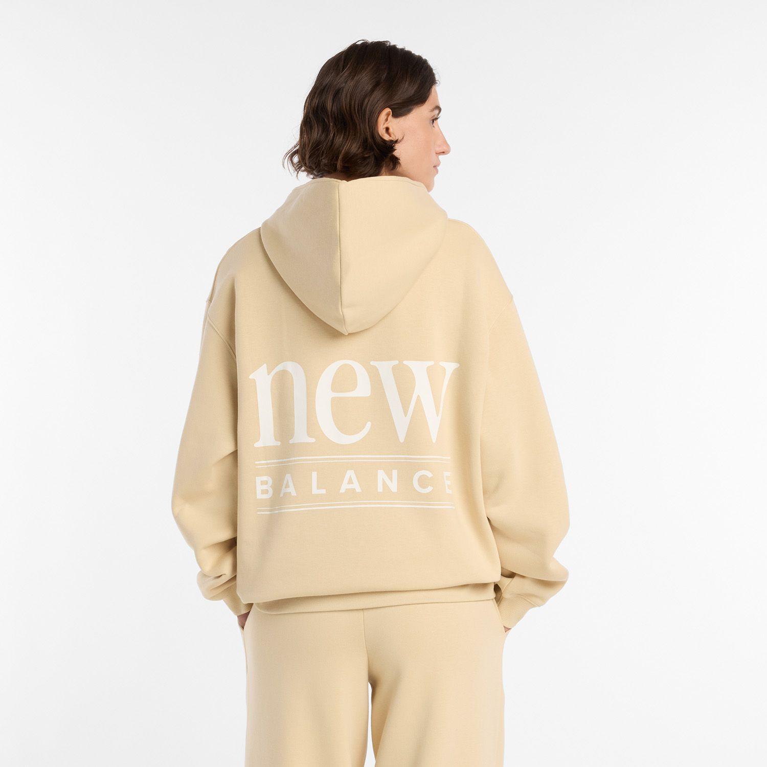 Polerón Lifestyle Mujer New Balance Reimagined Fleece Beige-1
