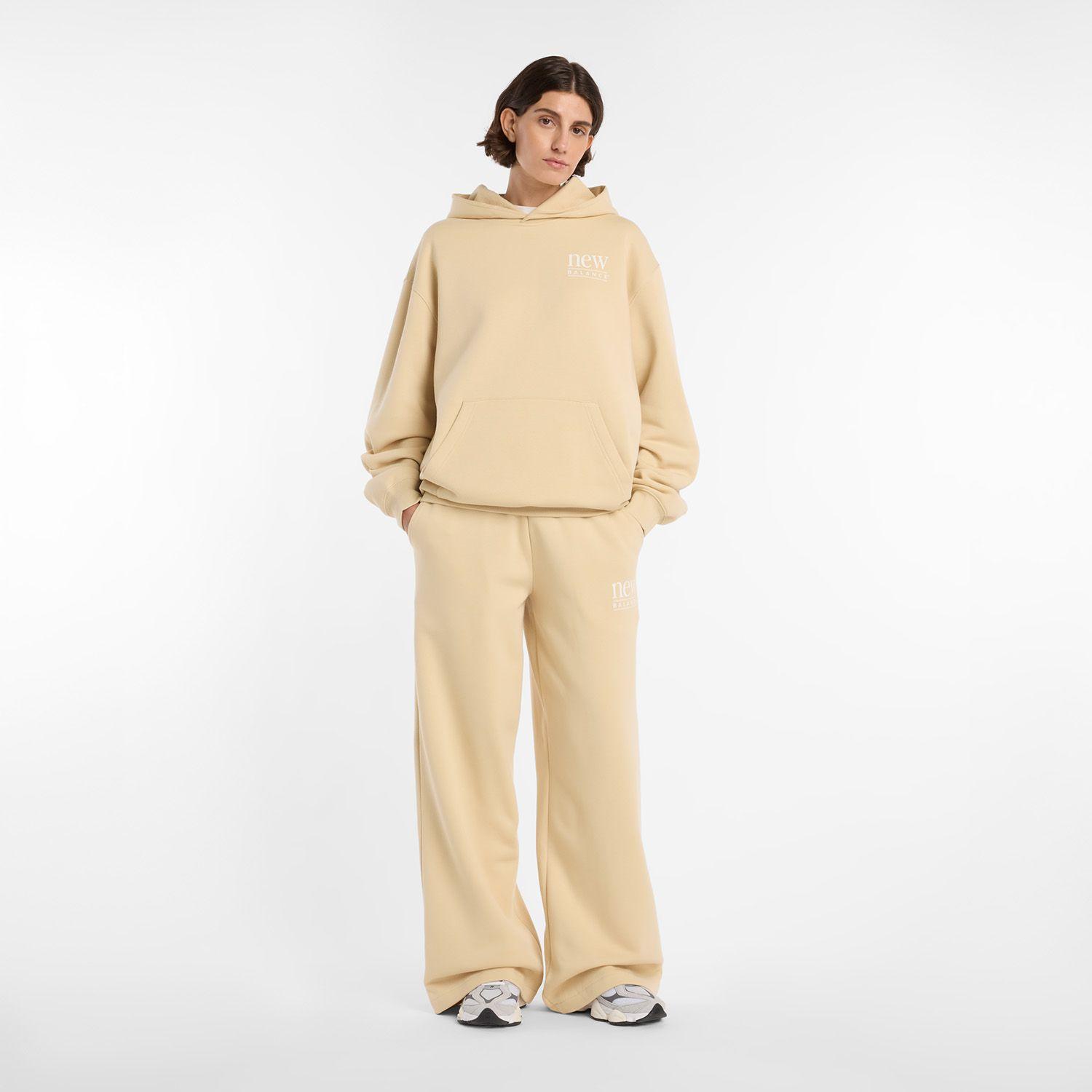 Polerón Lifestyle Mujer New Balance Reimagined Fleece Beige-6