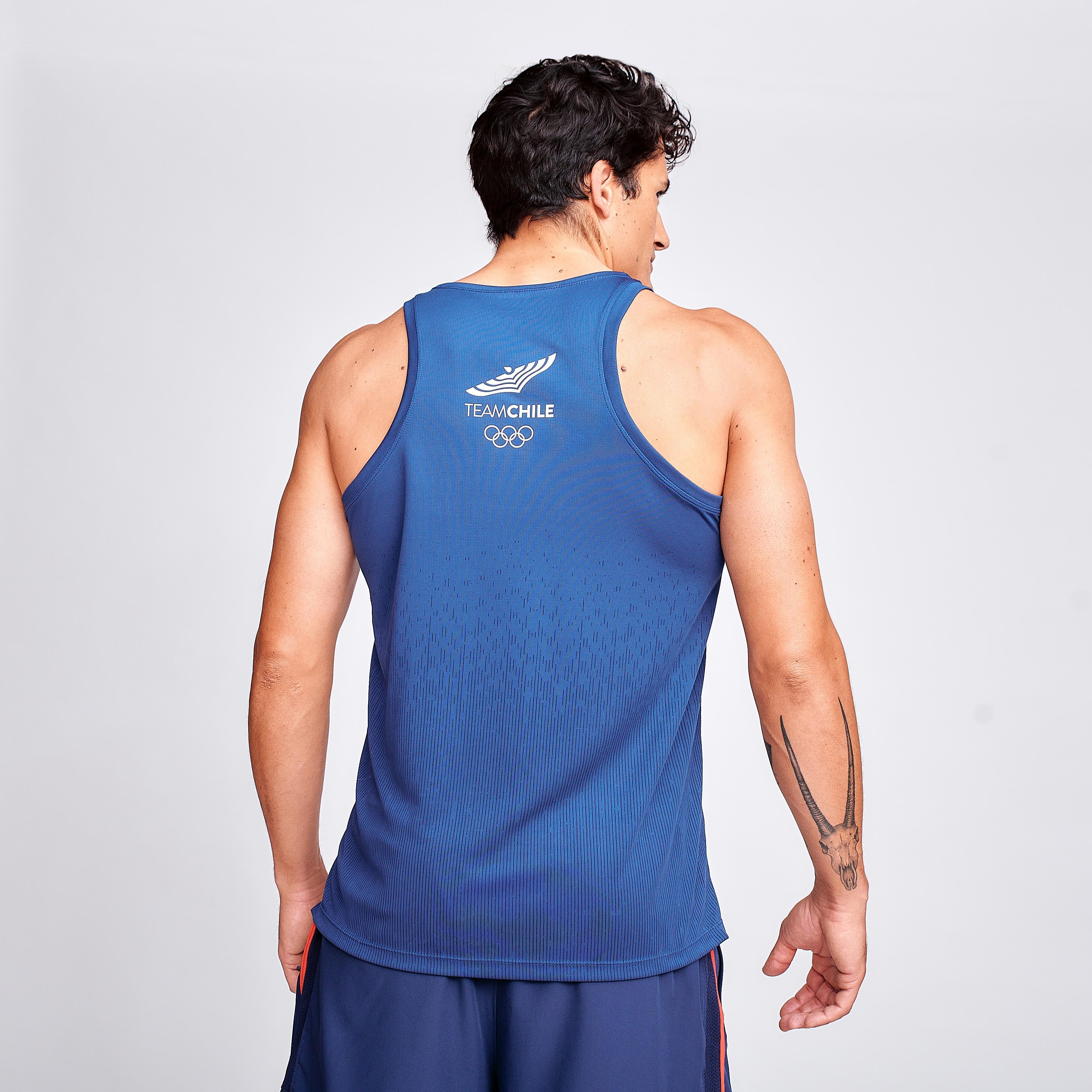 Polera Sin Mangas Entrenamiento Hombre Sparta Team Chile-2