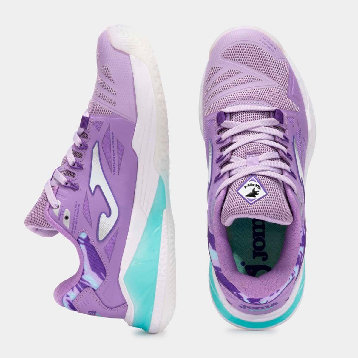 Zapatillas Pádel Mujer Joma Sportech Moradas-3