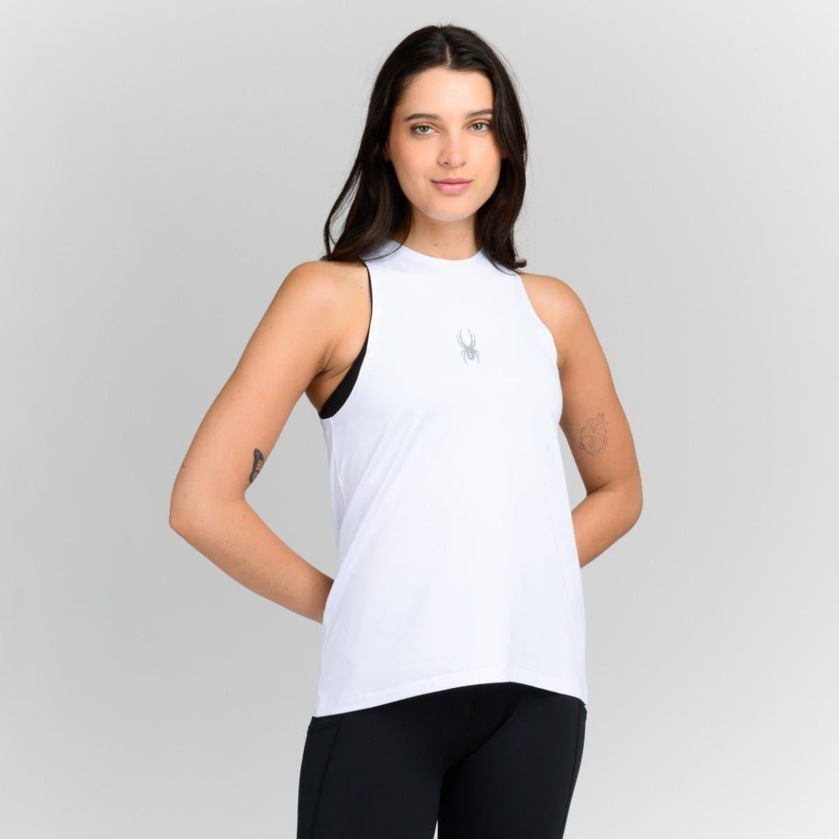 Polera Sin Mangas Entrenamiento Mujer Spyder Freestyle Blanc-0