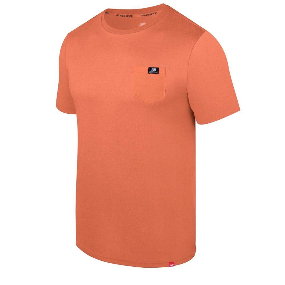 Polera Lifestyle Hombre New Balance Naranjo-3