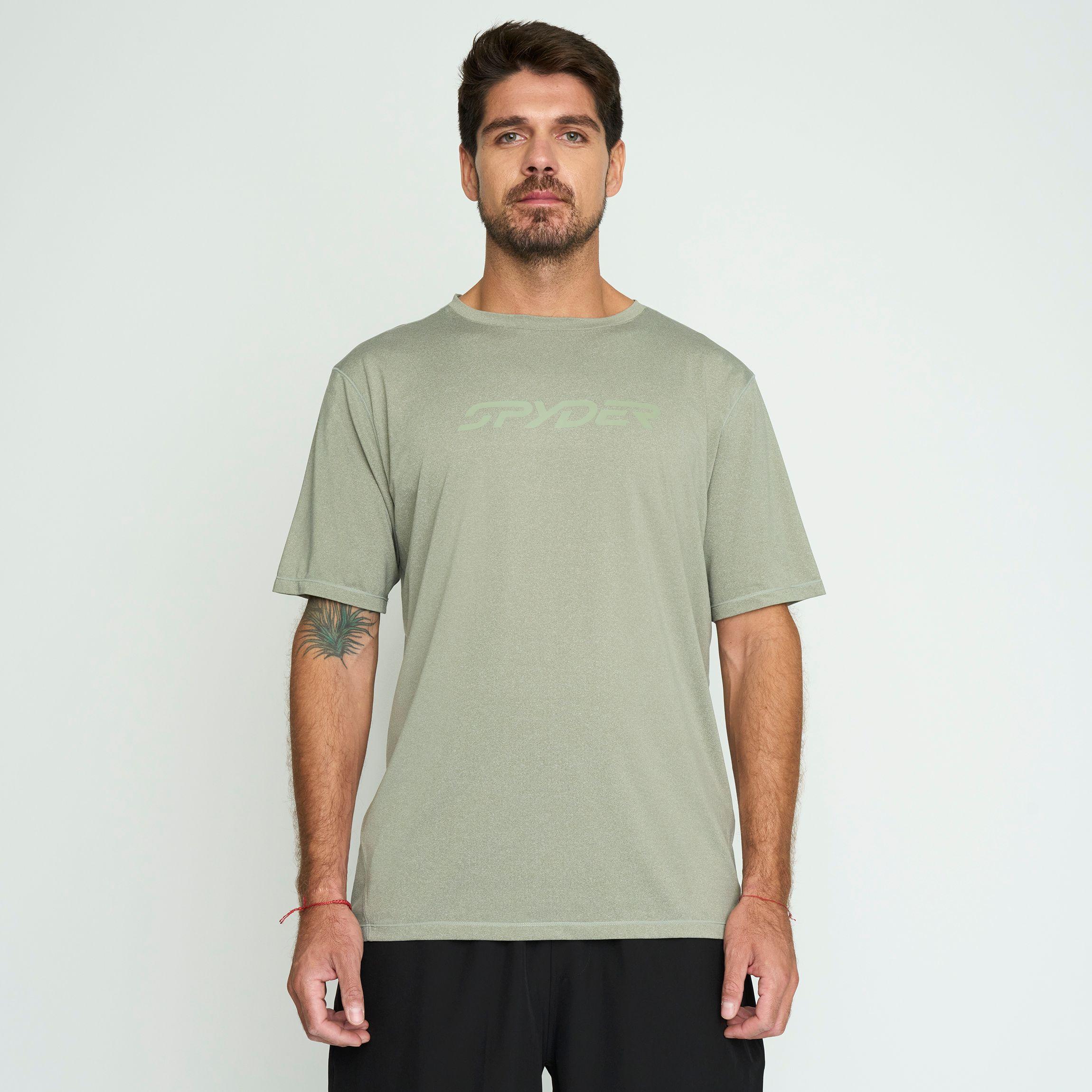 Polera Entrenamiento Hombre Spyder Beige SYMTT01S24BG-0