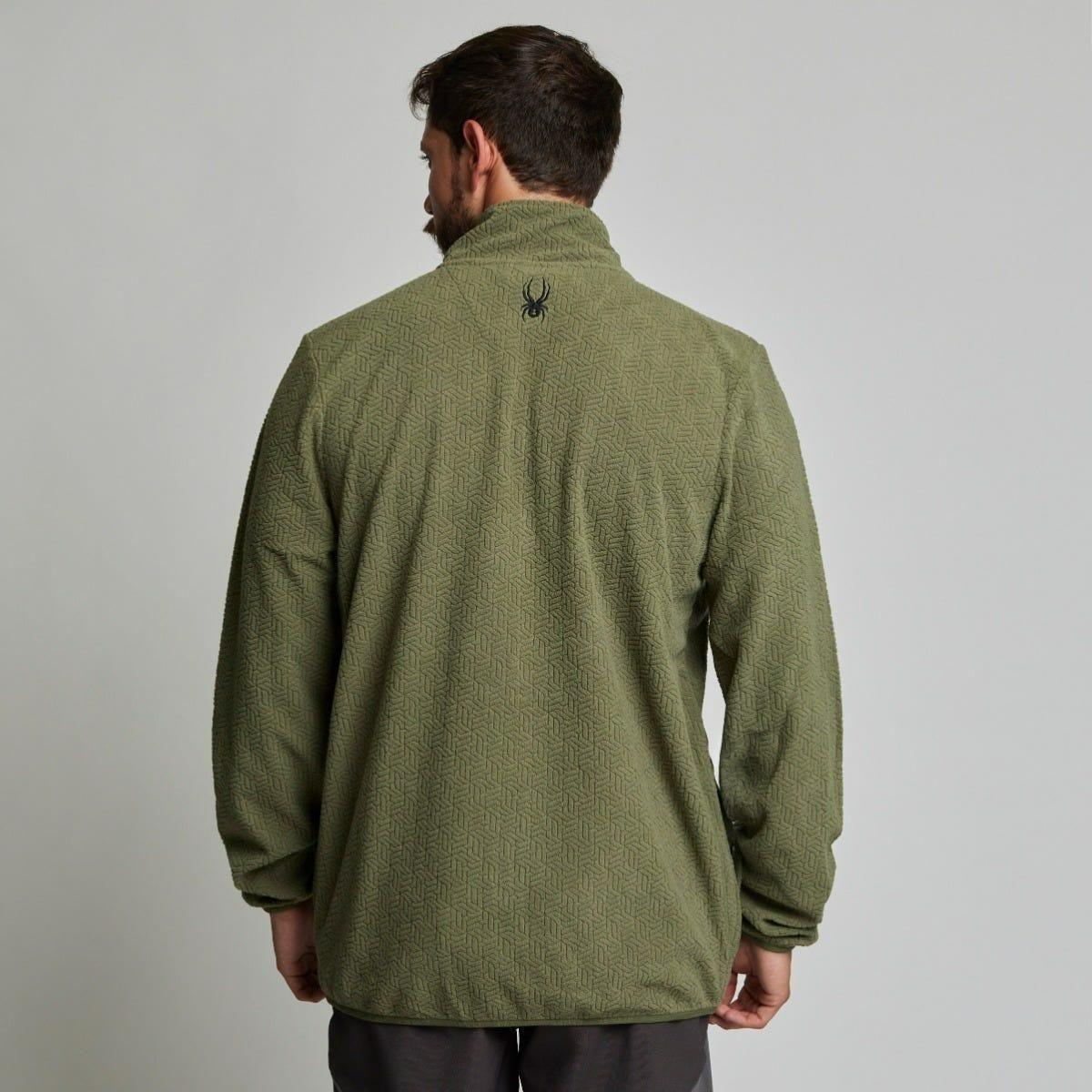 Polerón Polar Outdoor Hombre Spyder Fleece Full Zip Verde-2