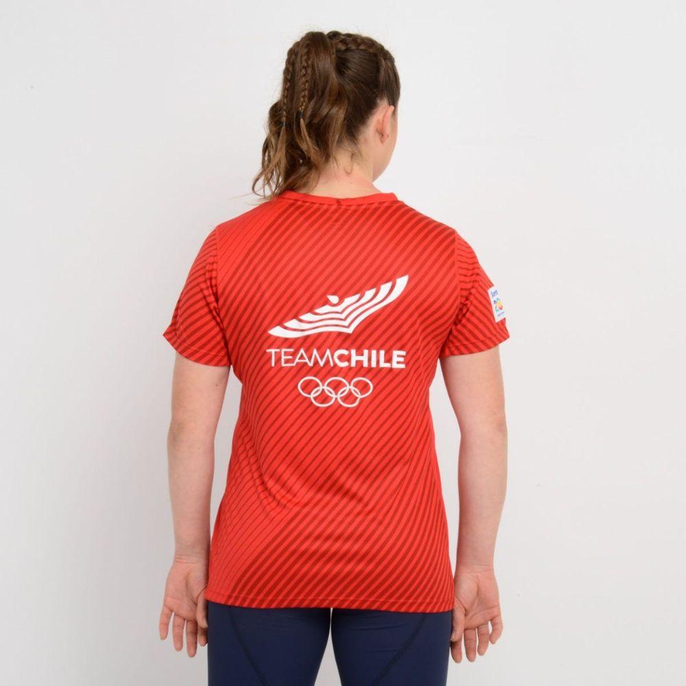 Polera Running Mujer New Balance Print Team Roja-2