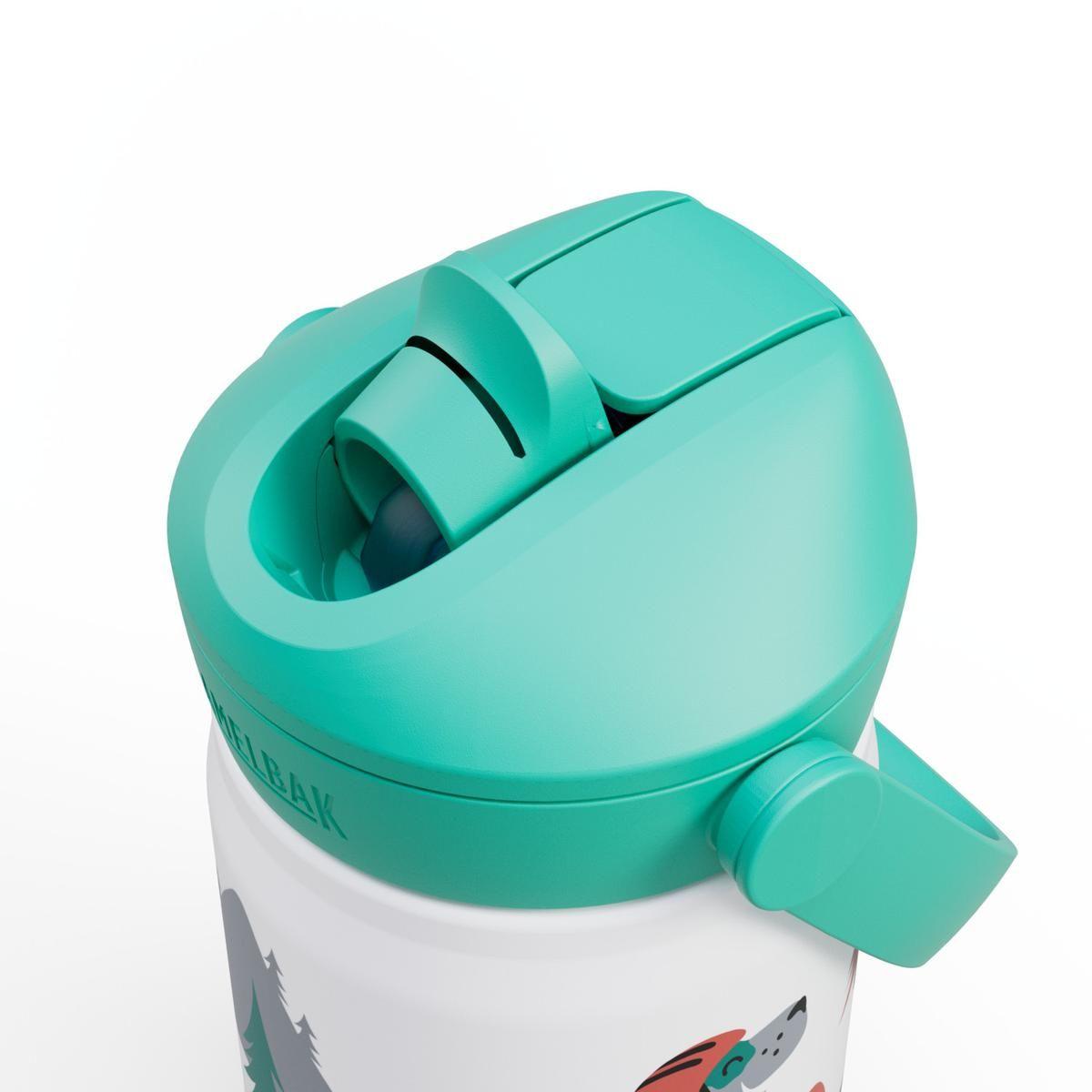 Botella Camelbak Niños Thrive Flip Straw 350 Ml Blanca/Verde-3