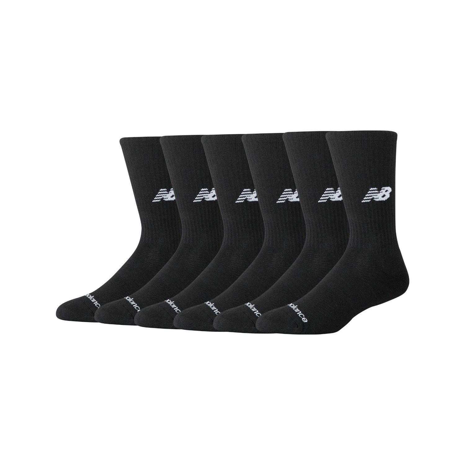 Pack 6 Calcetines New Balance Everyday Cushion Crew Negros-0