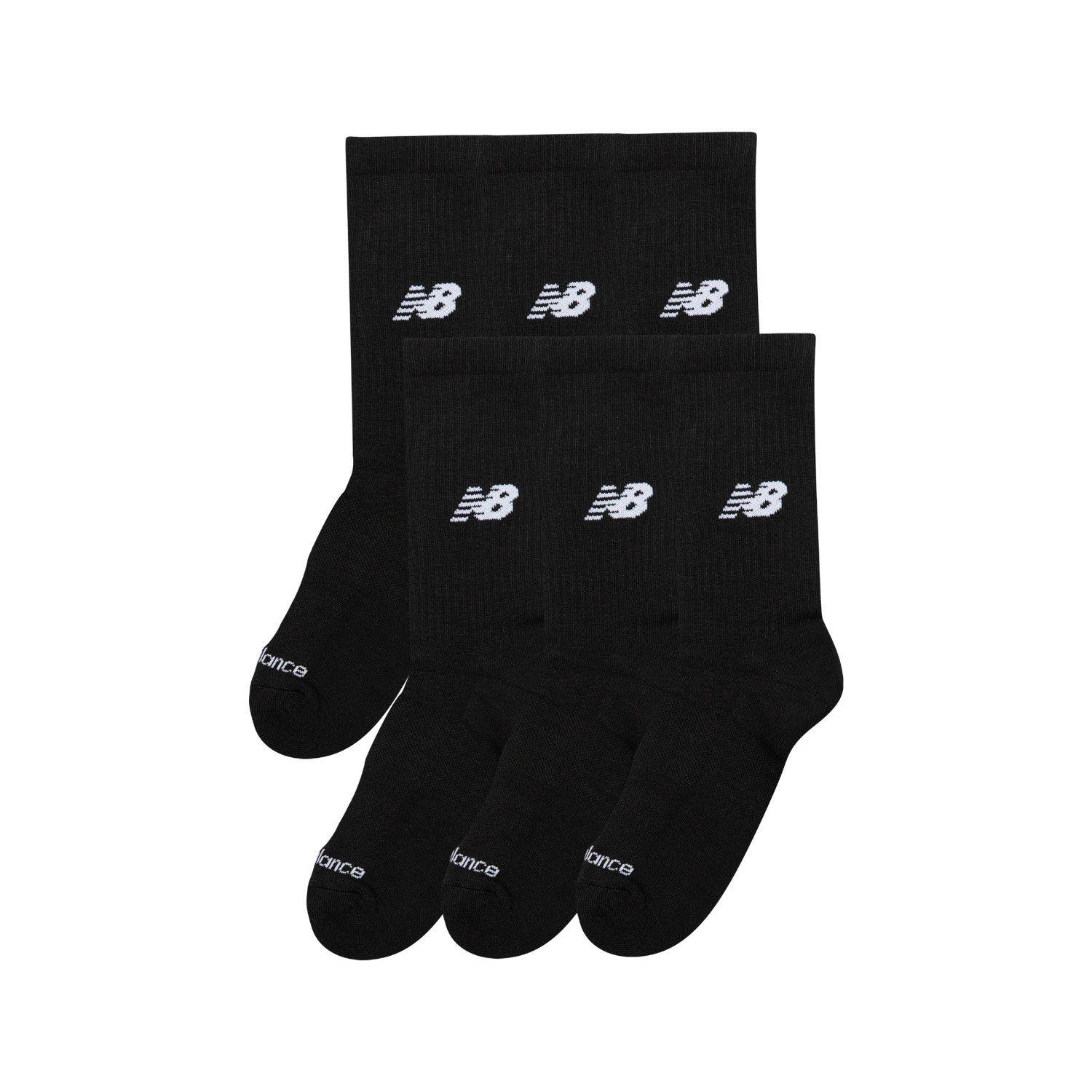 Pack 6 Calcetines New Balance Everyday Cushion Crew Negros-1