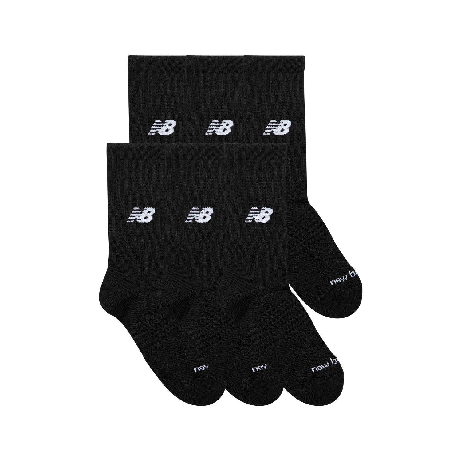 Pack 6 Calcetines New Balance Everyday Cushion Crew Negros-2
